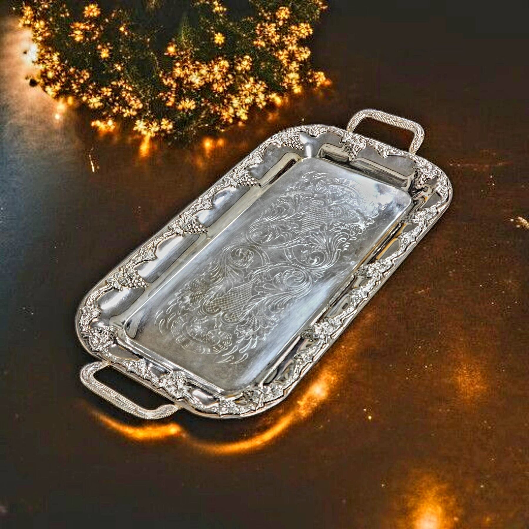 Vintage Rootsi hõbetatud kandik Classica - 1950–1960