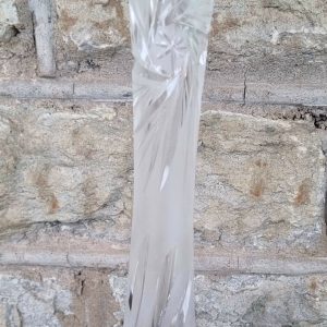 Ühe lille kristallvaas, firmalt Leswal