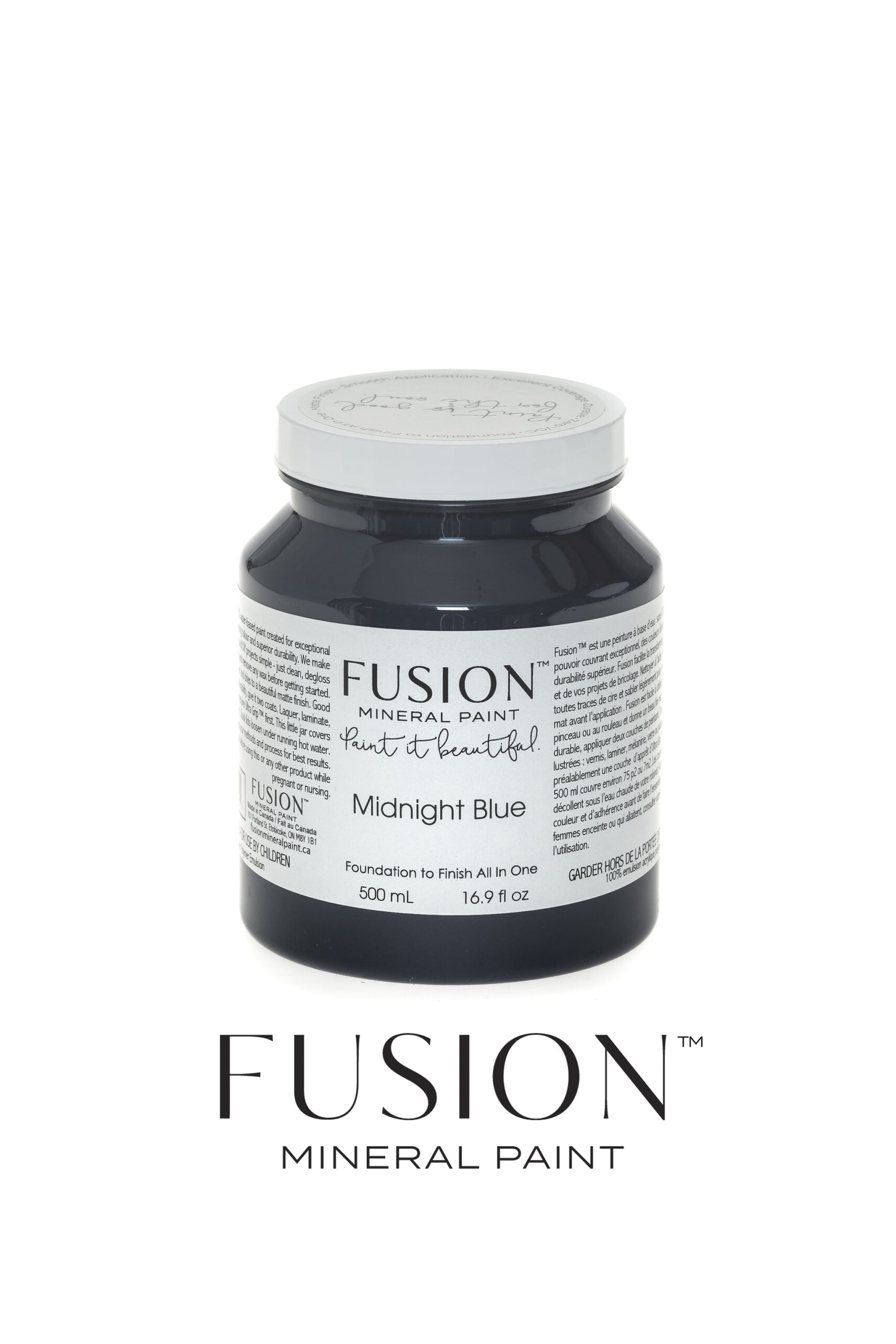 FUSION™ Mineral Paint Midnight Blue 500 ml - Image 2