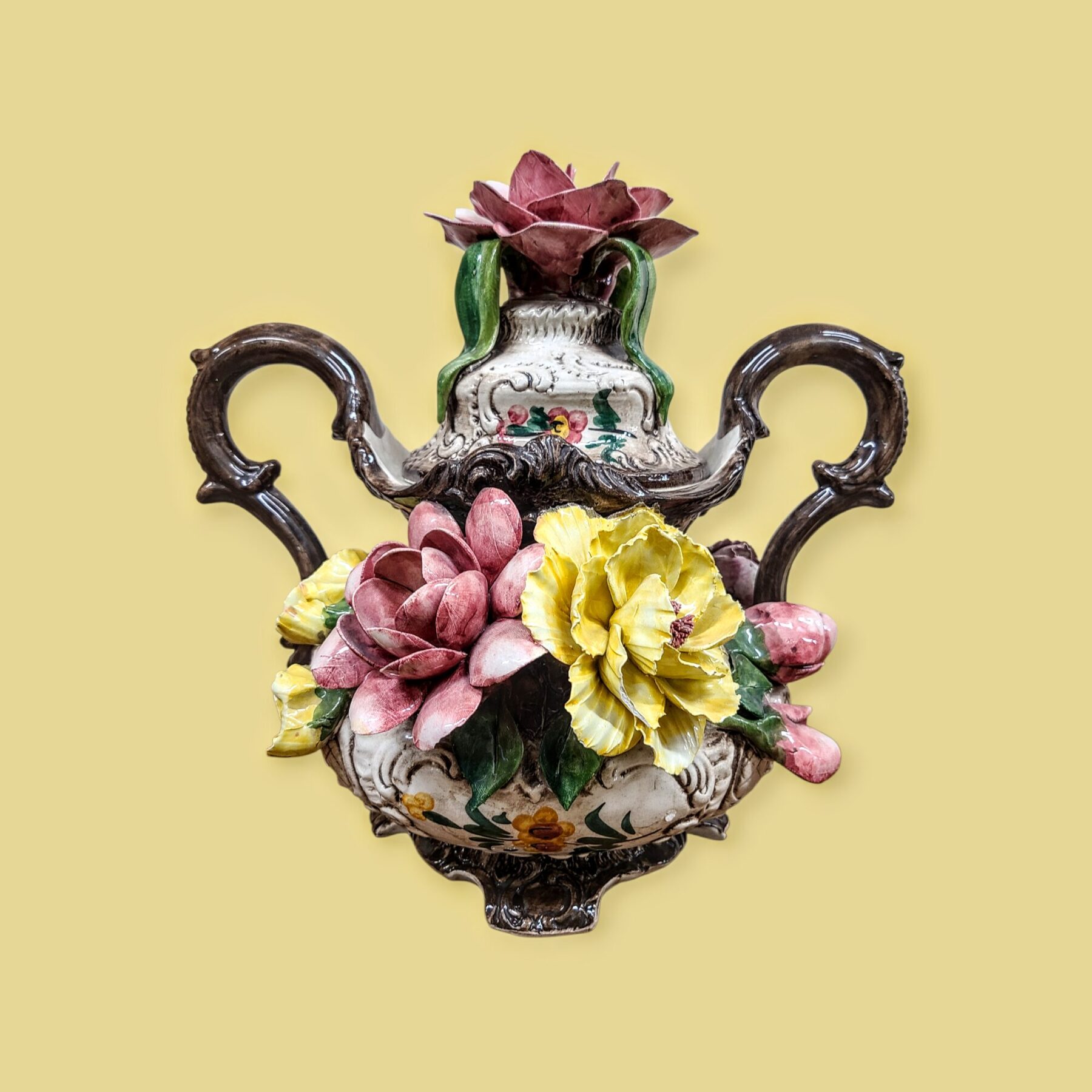 Itaalia keraamiline vaas Bassano stiilis - Image 2