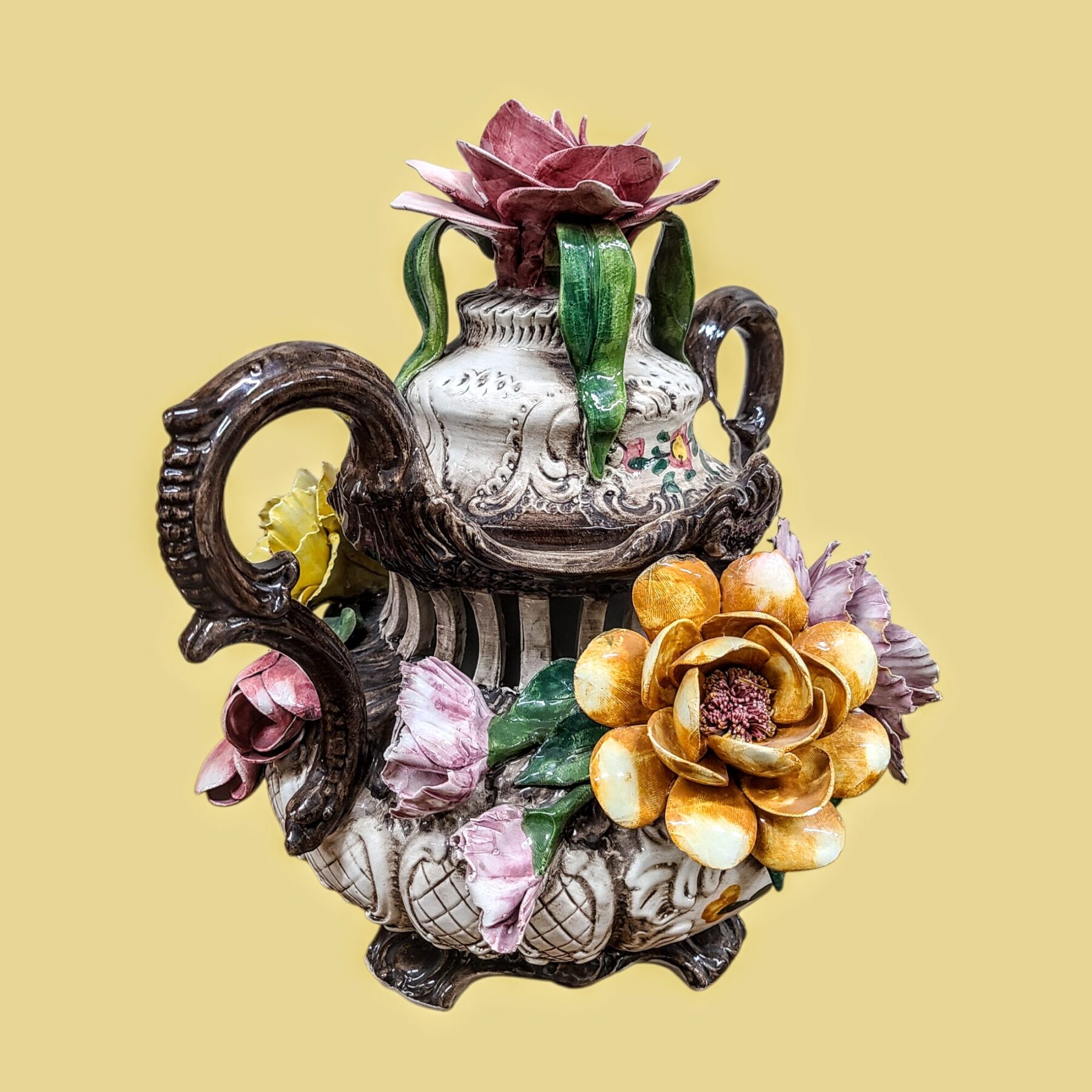 Itaalia keraamiline vaas Bassano stiilis - Image 4