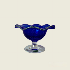 Koobaltsinine klaasvaagen/toos " Björkshult"