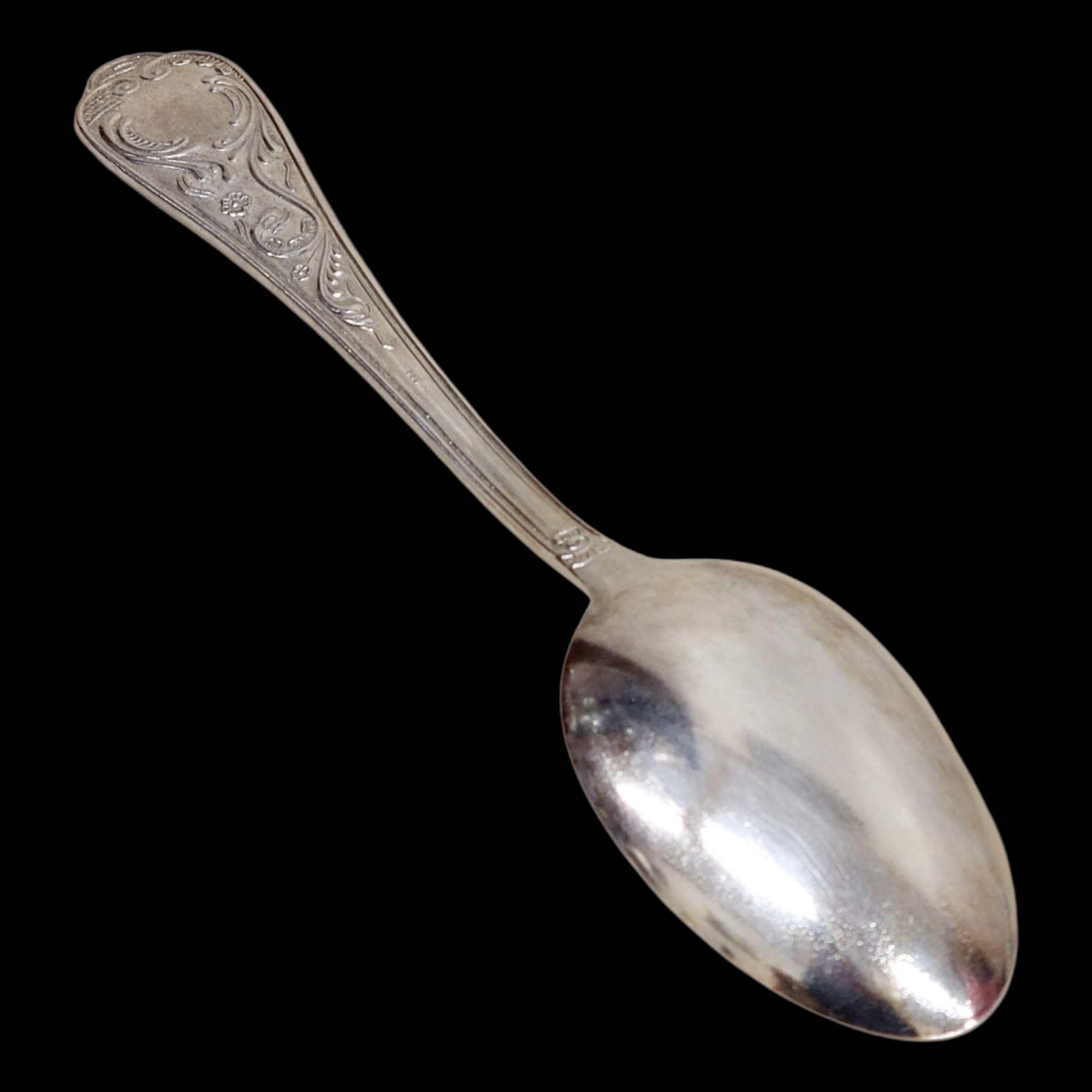 Vintage hõbetatud salatilusikas Itaaliast - romantiline lauahõbe - Image 3