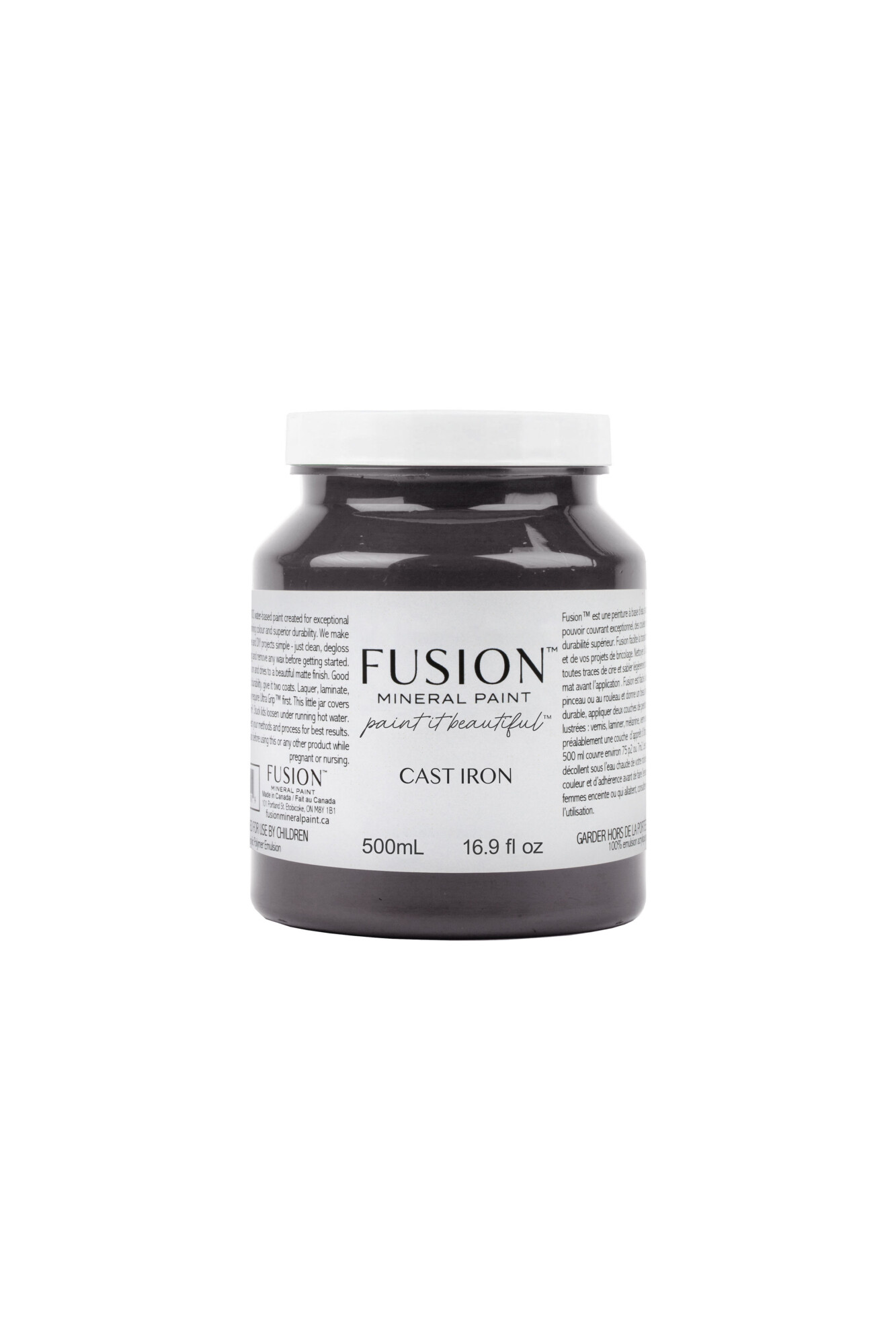 FUSION™ Mineral Paint Cast Iron 500 ml - Image 4