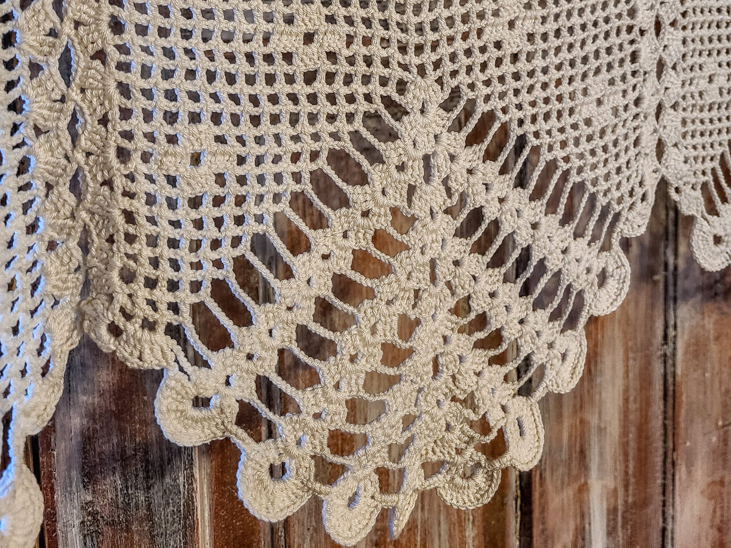 Heegeldatud pitskardin – vintage stiilis õhuline aknakardin - Image 3