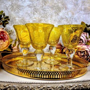 Artland Iris Amber pokaalid - soe merevaigukollane klaas