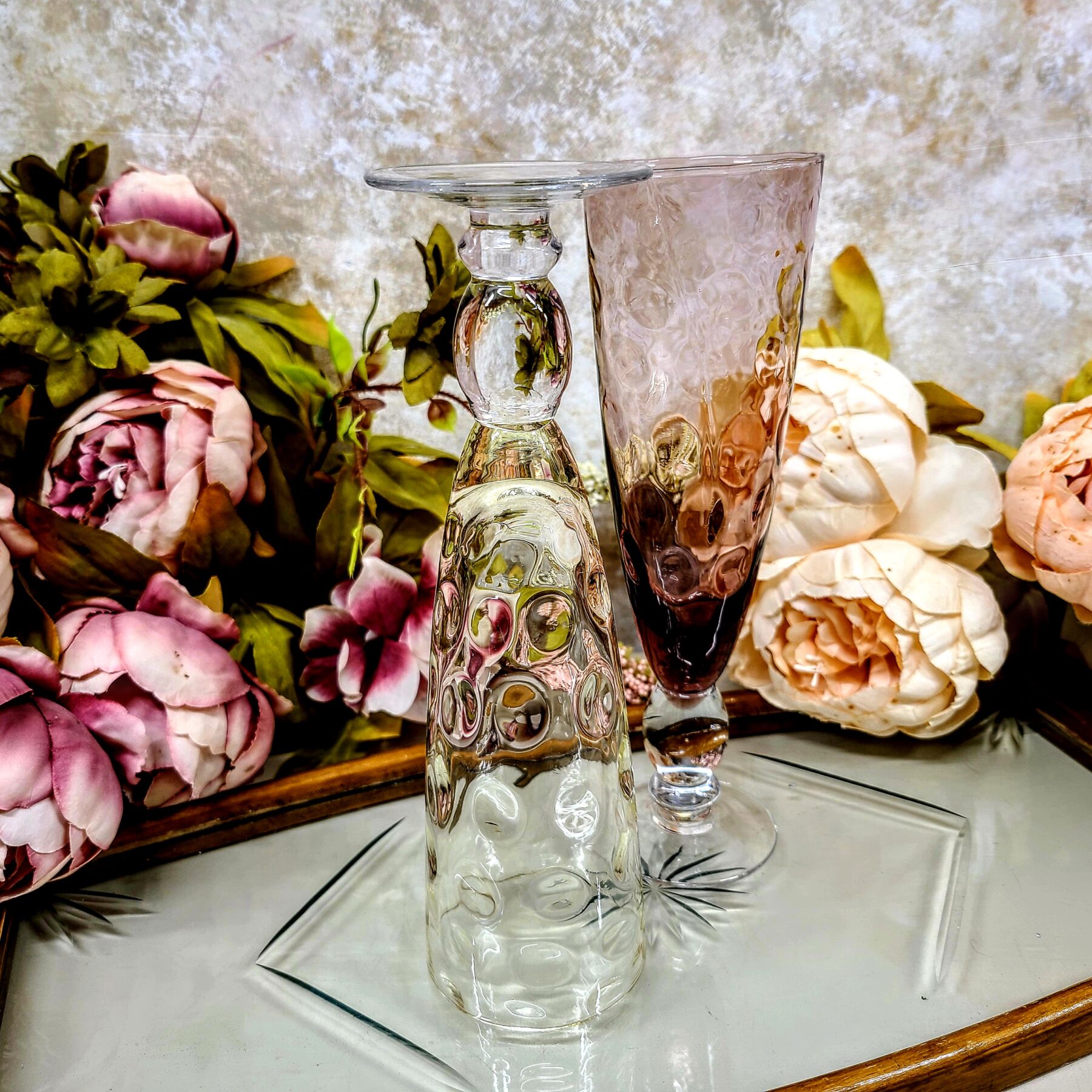 Romantilised toonitud šampanjapokaalid (4 tk) - Image 5