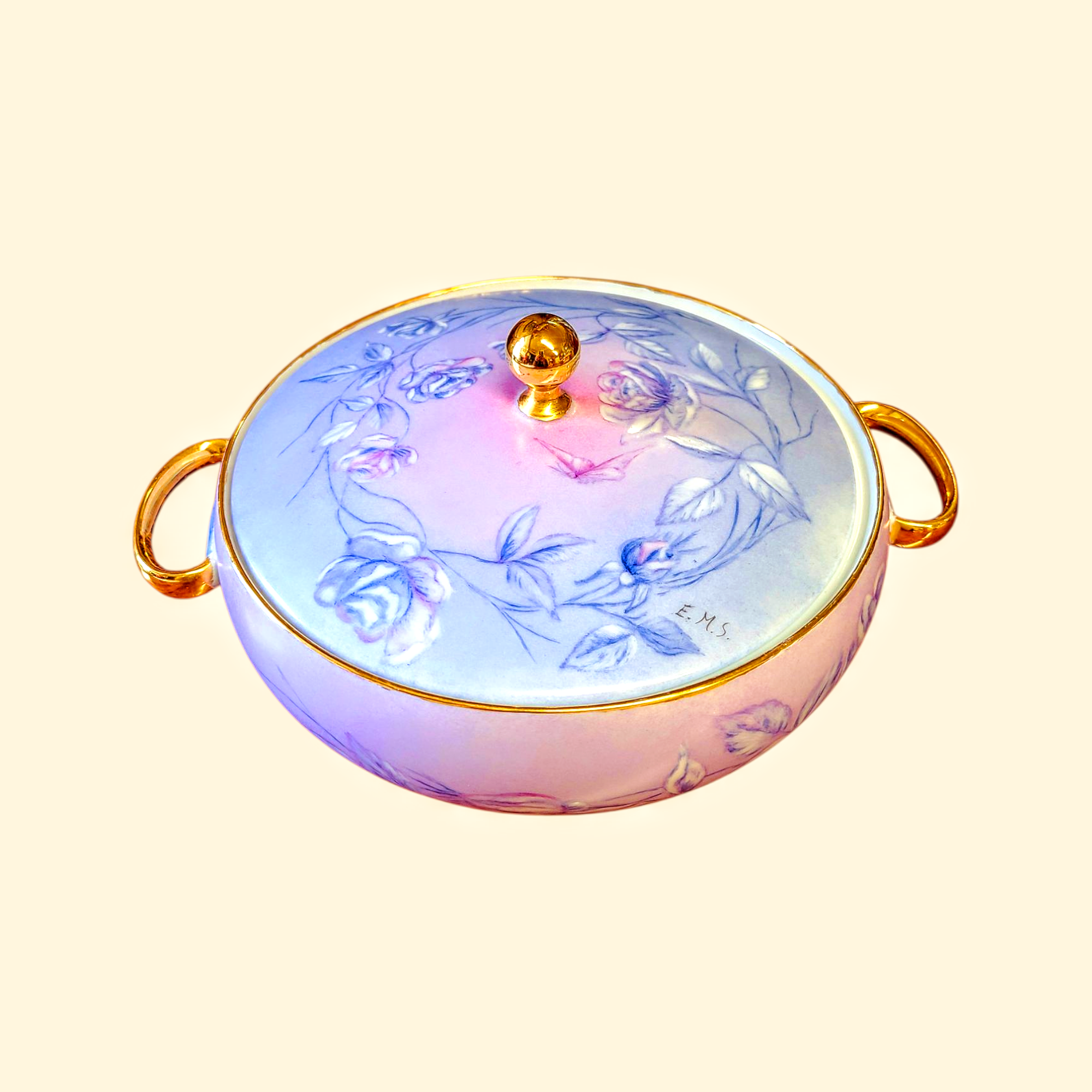 Käsimaaliga portselannõu - Heinrich, 1950ndad - Image 4