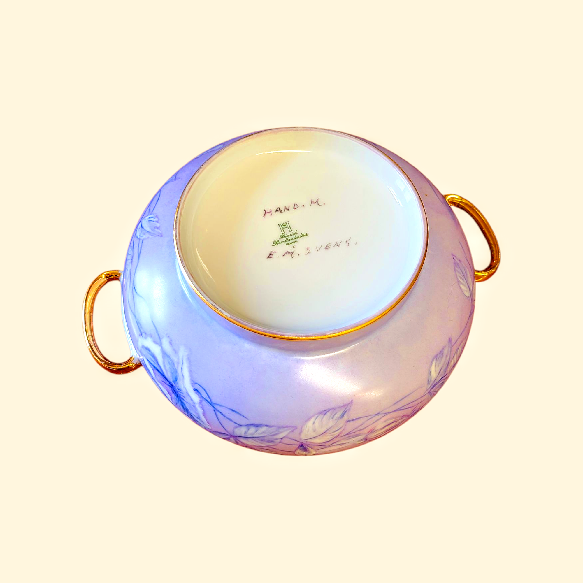 Käsimaaliga portselannõu - Heinrich, 1950ndad - Image 6