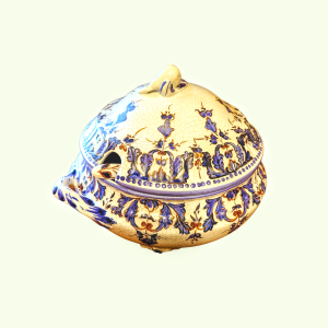 Portugali keraamiline supitirin väikese kulbiga