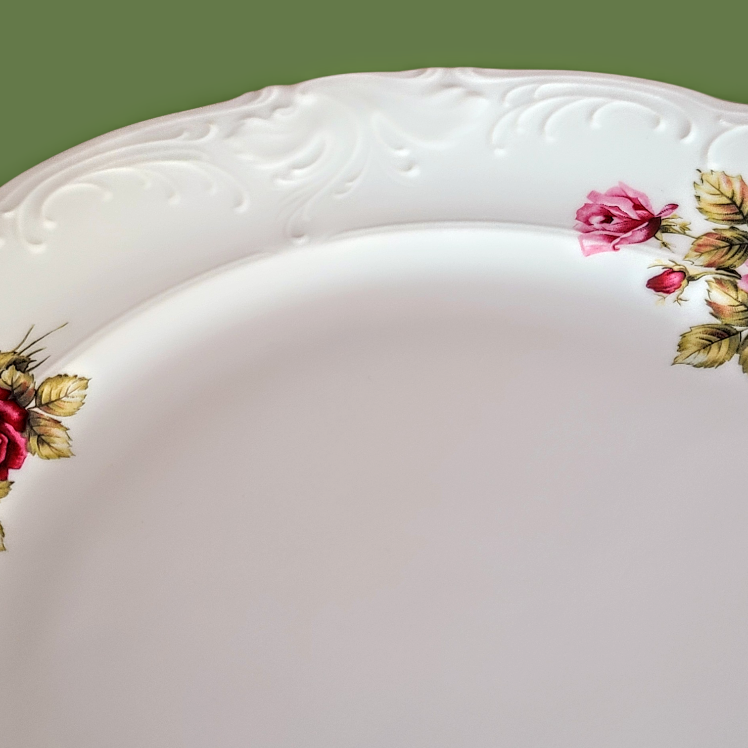 Roosimustriga portselanist praetaldrikud 6 tk - Porcelana Krzysztof - Image 4