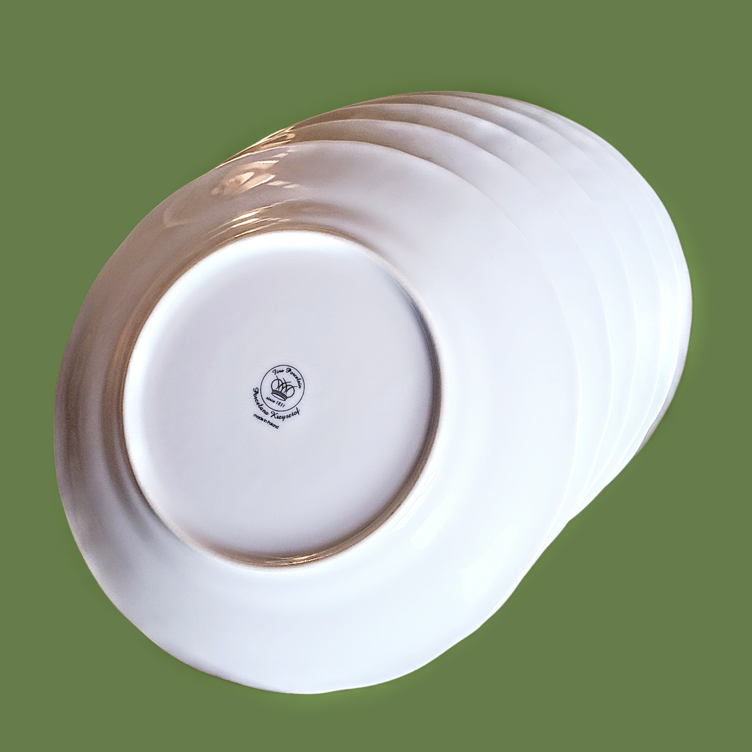 Roosimustriga portselanist praetaldrikud 6 tk - Porcelana Krzysztof - Image 5