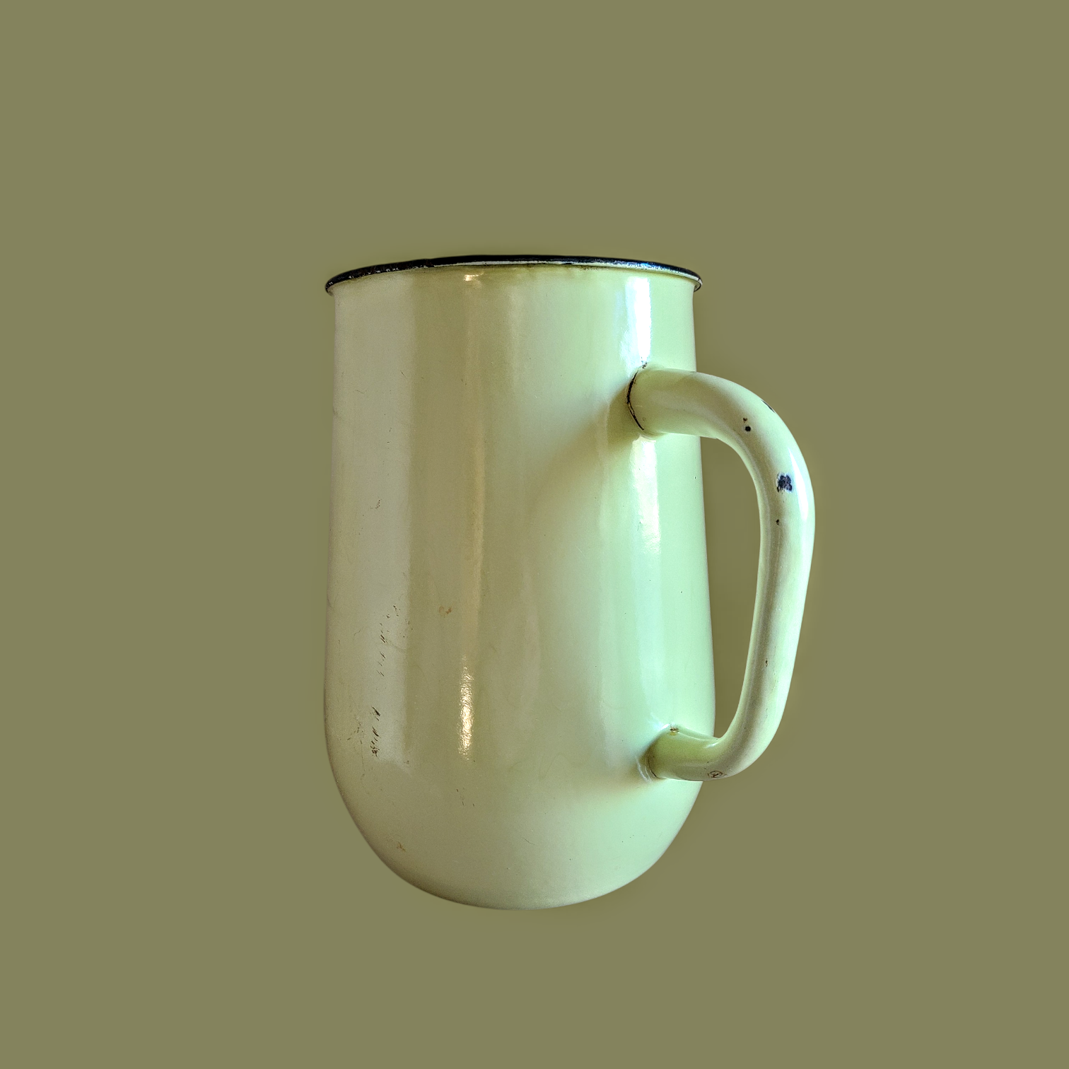 Vintage emailkann NSVL ajast - retro metallkann kööki - Image 3