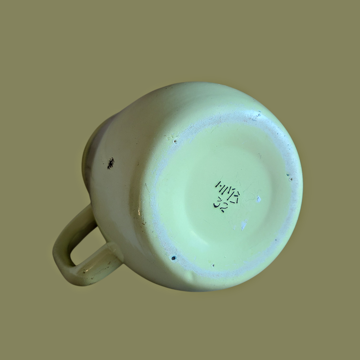 Vintage emailkann NSVL ajast - retro metallkann kööki - Image 5