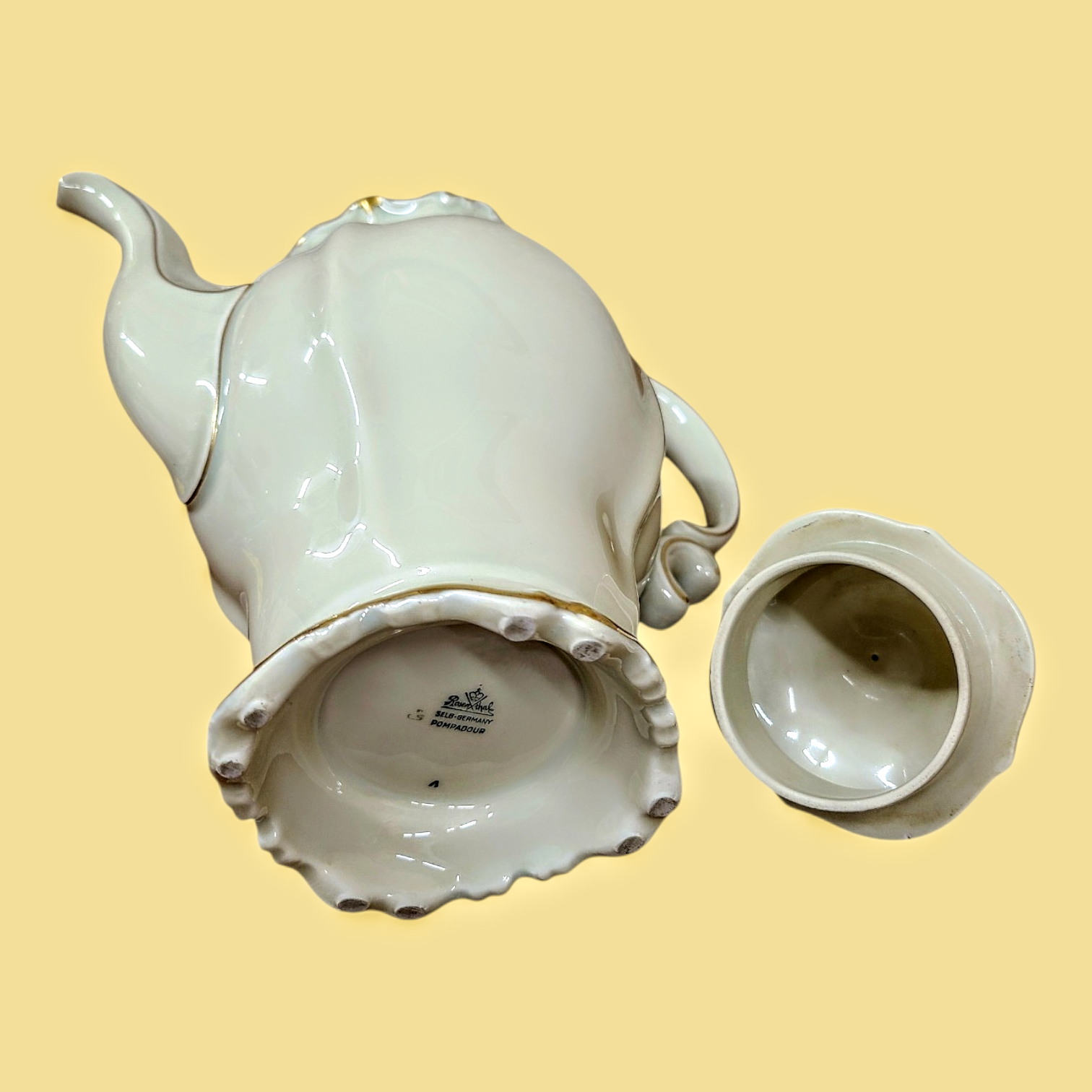 Rosenthal Pompadour kohvikann - vintage portselan 1940ndad - Image 5