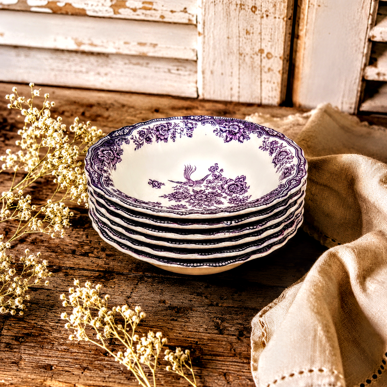 Magustoidukausid - vintage , Crown Ducal „Bristol“ - 6 tk – pilt 2