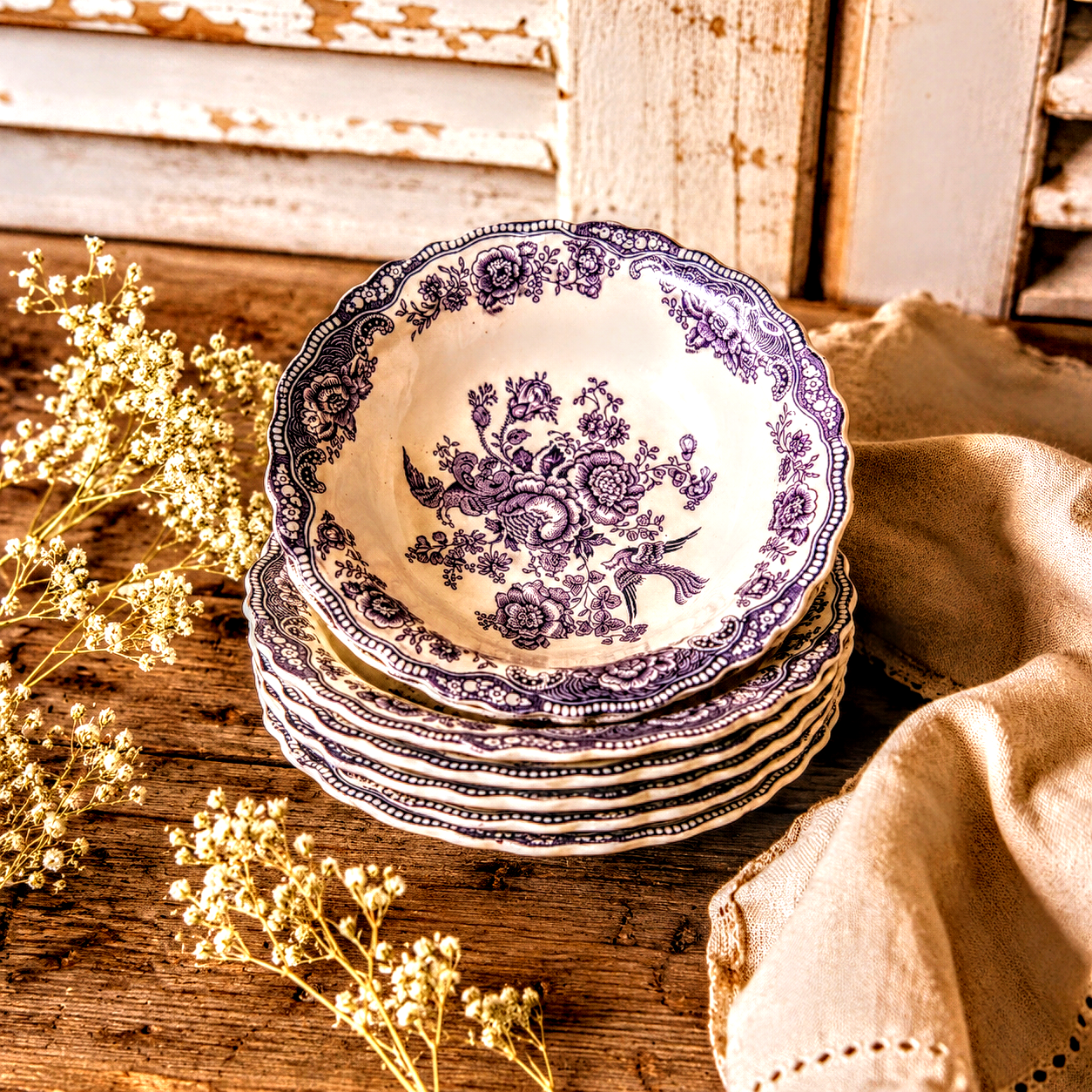 Magustoidukausid - vintage , Crown Ducal „Bristol“ - 6 tk