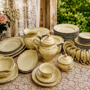Portselanist lõuna- ja kohviserviis - KPM Friederike