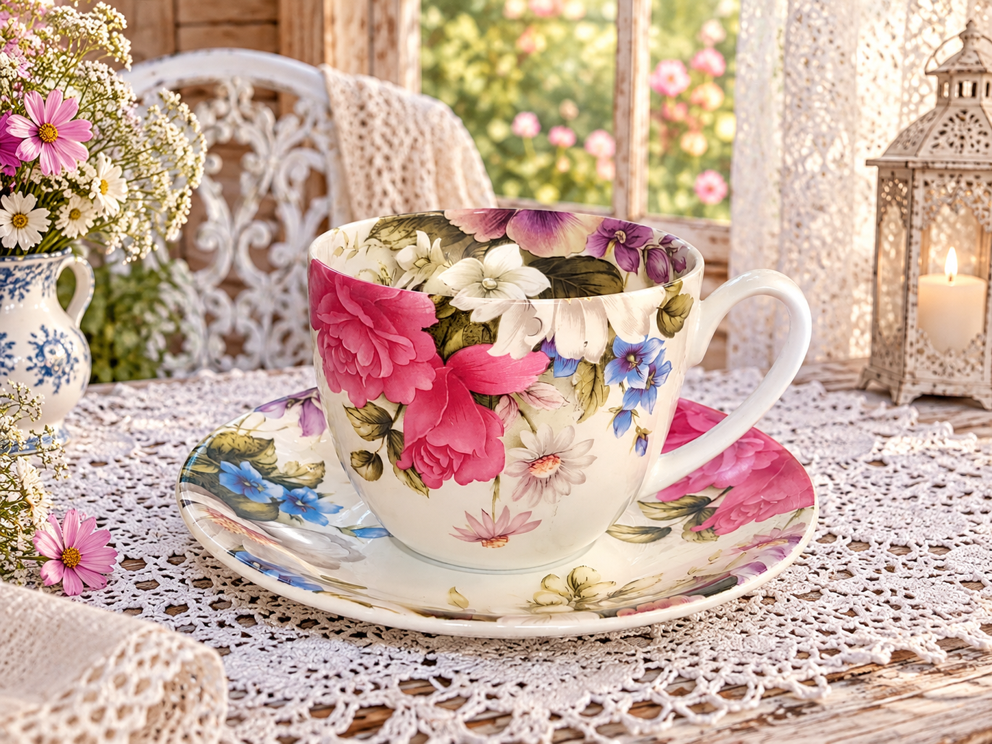 Lilleline portselanikomplekt - Staffordshire Associated Potters