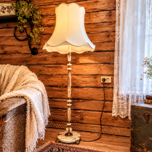 Põrandalamp - vintage põrandalamp marmoralusel