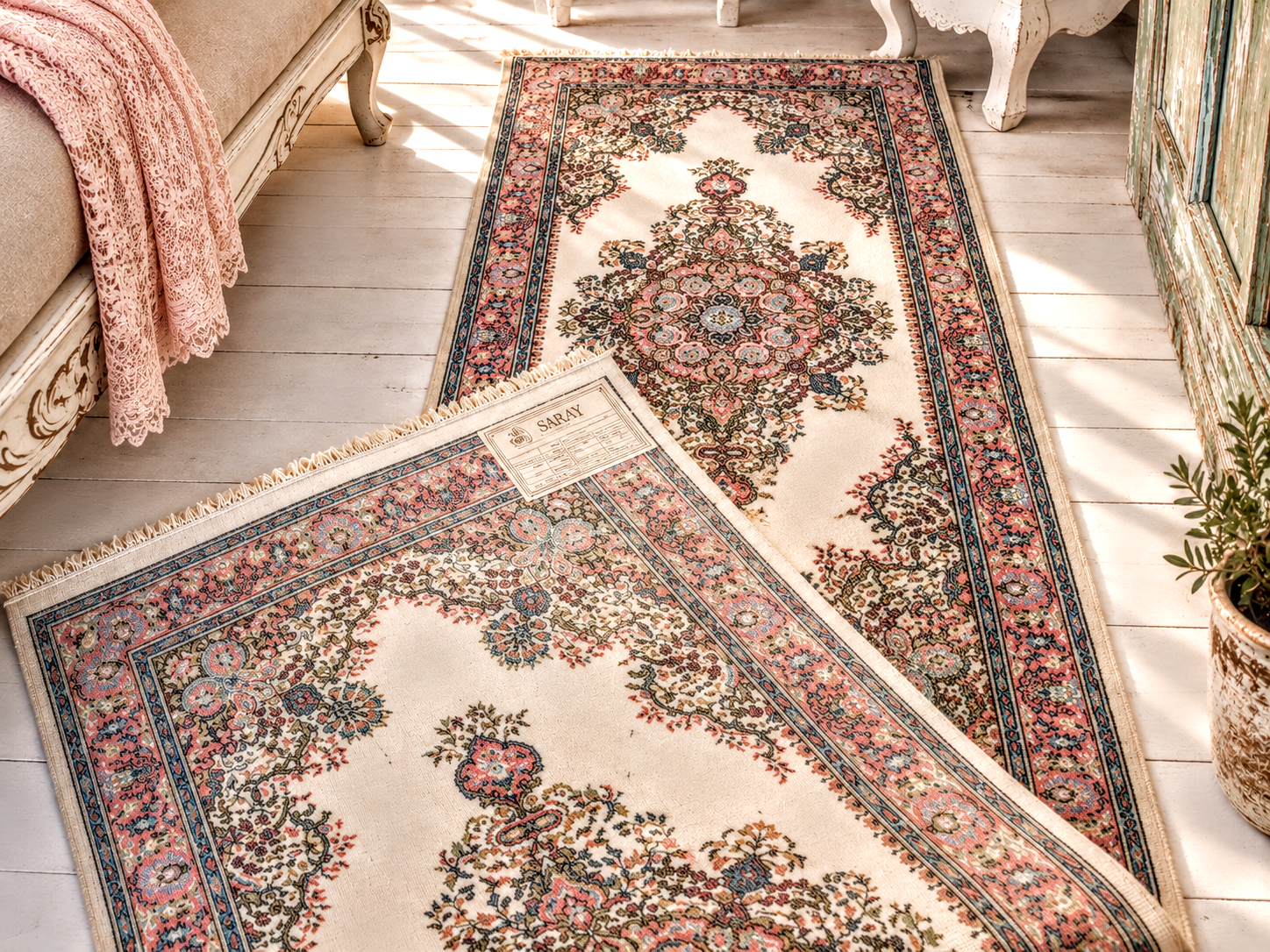 Vaip „Cream Oriental“ - Türgi Saray idamaine vintage-vaip - Pilt 2