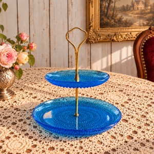 Kahekorruseline serveerimisalus - Iittala Kastehelmi
