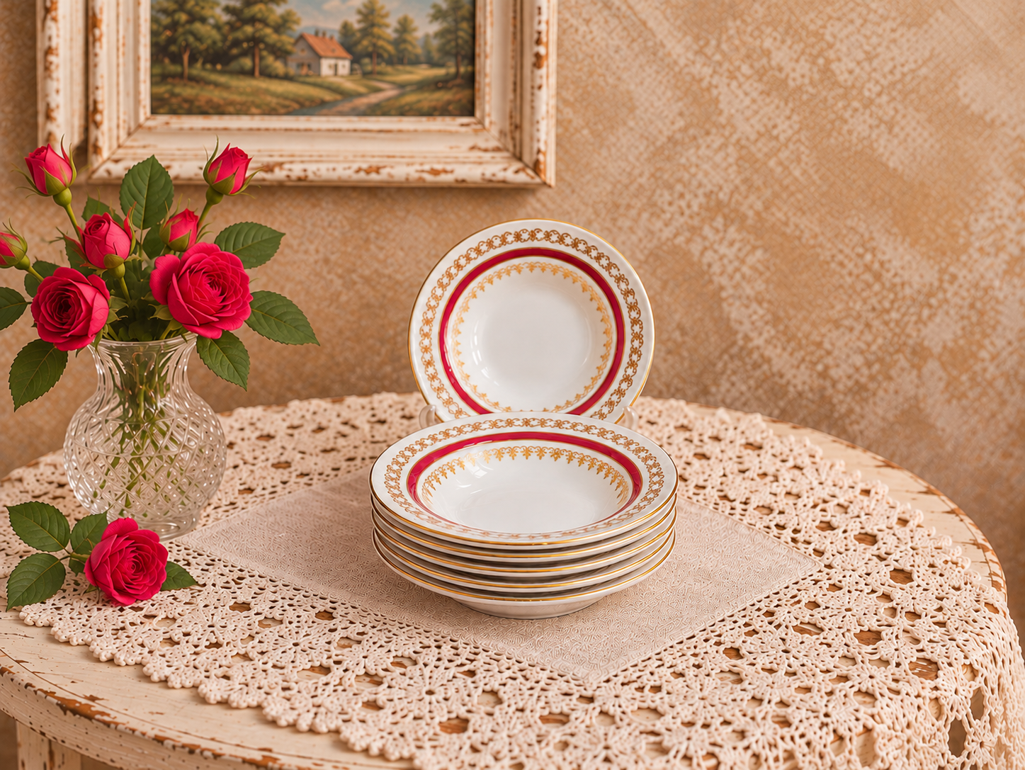 Vintage desserttaldrikud Royal Albert - „Holyrood“ - Pilt 2