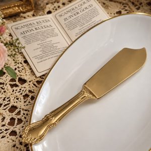 Kala serveerimisnuga Scandia Present 24K kullatud - barokkstiilis